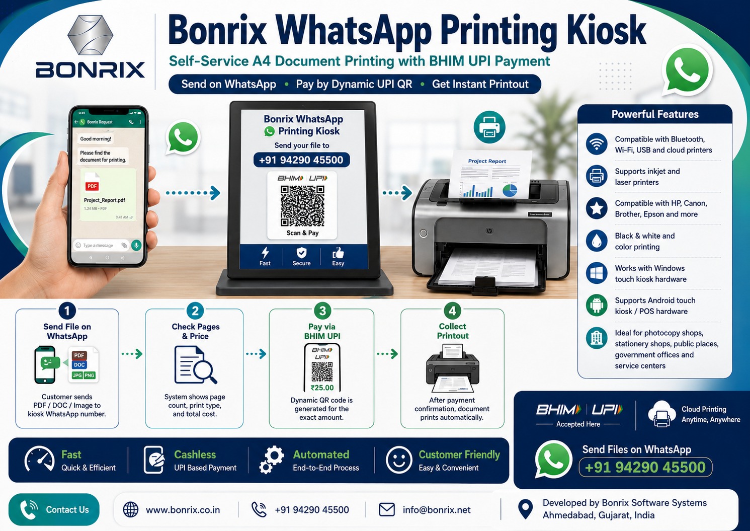 Bonrix Weight Scale to BHIM UPI Dynamic QR: Instant Auto-Billing for Weight-Based Retail Businesses