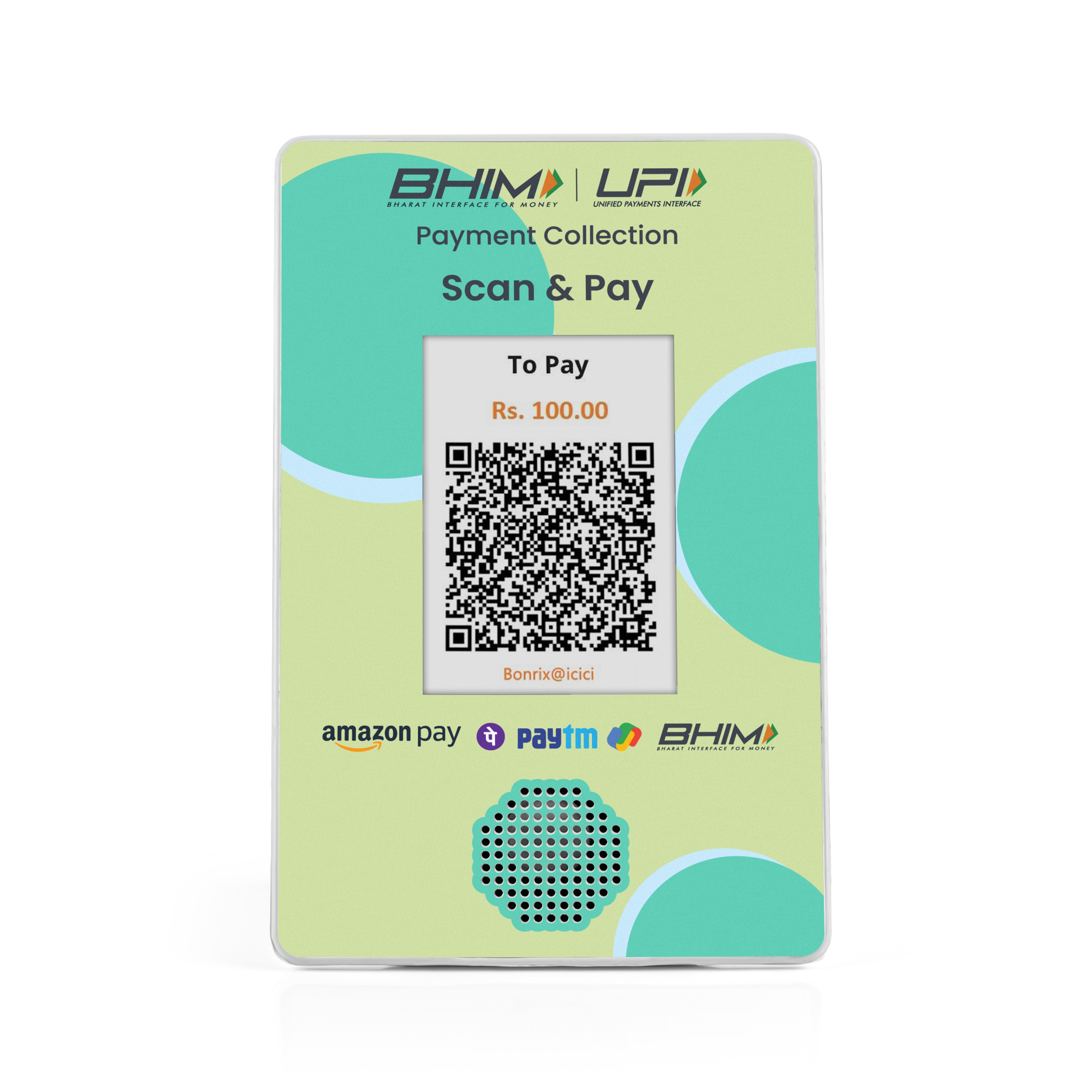 Minimalistic QR soundbox blending with modern interiors - DQR-222